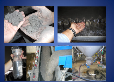 dewatering of slag and ash