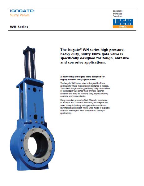 Isogate WH brochure cover