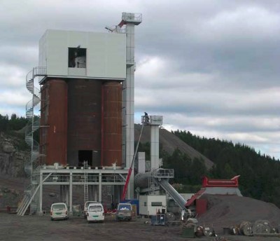 KVM sand drying and screening plant